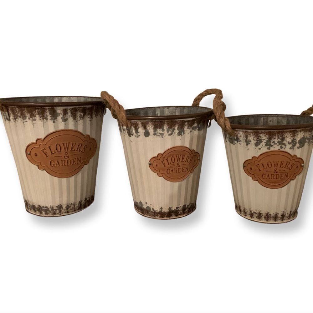 Set of Decorative Tin Garden buckets
Flowers and garden - Picture 5 of 5
